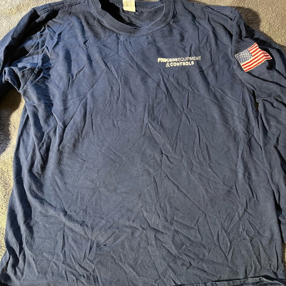 Mens Gildan PEC long sleeve work shirt - Large